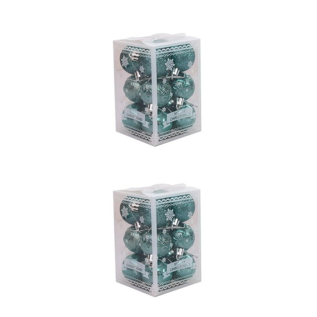 Baohd 12pieces Christmas Tree Balls Wide Application Easy To Enought Quantity Durable Construction Elegant And Delicate Olive green 2Set