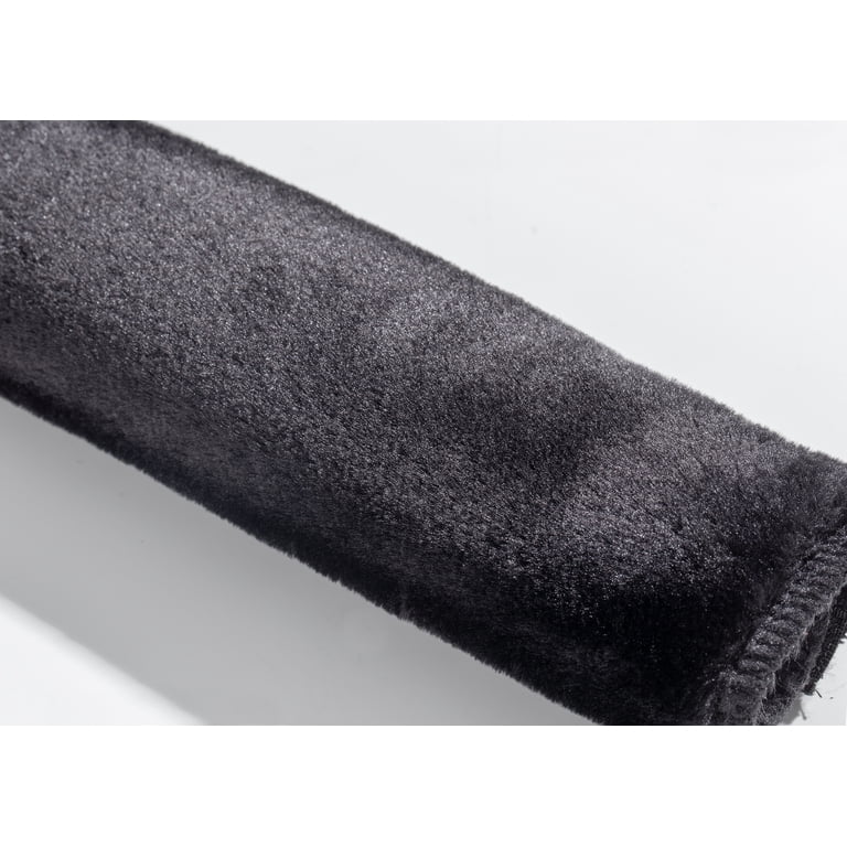 Auto Drive Plush Faux Fur Seatbelt Pad, Black photo 5