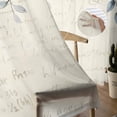 thumbnail image 5 of Blue Flower Semi Sheer Curtains 72 Inch Length 2 Panels Set, Farmhouse Eucalyptus Retro Country Plant Sheer Kitchen Curtain Privacy Voile Window Curtain for Living Room Bedroom Rod Pocket Drapes, 5 of 7