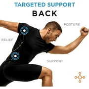 Tommie Copper Back Brace and Posture Corrector for Men l Sweat Wicking Breathable Back and Muscle Compression Support for Men L/XL