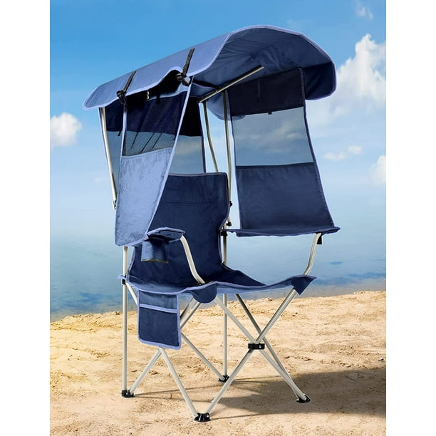 Folding Camping Chair with Canopy, Canopy Chair for Outdoors Sports