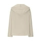 thumbnail image 4 of Top para mujer,Blusa tipo túnica holgada con cuello en V para mujer, manga larga con botones delanteros, mezcla de algodón y lino, ropa informal, sopatenor, 4 of 7