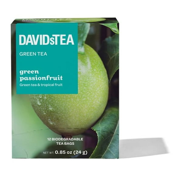 DAVIDsTEA Green Passionfruit Green Tea 12 Tea Bags