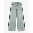 thumbnail image 4 of Justice Girls Side Stripes Textured Jeans, Sizes 6-18, Slim & Plus, 4 of 9