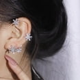 thumbnail image 3 of Fiudx Pendientes y Elegantes Concocciones, Nieve Brillantes, Aleación Duradera, Ideales de Banquetes de Boda, Elegantes Accesorios de Mujer (1 Par)., 3 of 5