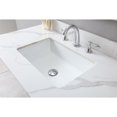 thumbnail image 6 of CITYLE 43"x22" Bathroom Vanity Top with Ceramic Undermount Sink & Backsplash,Carrara White Sintered Stone Counter Top, 3 Holes Vanity Sink Top, 6 of 9