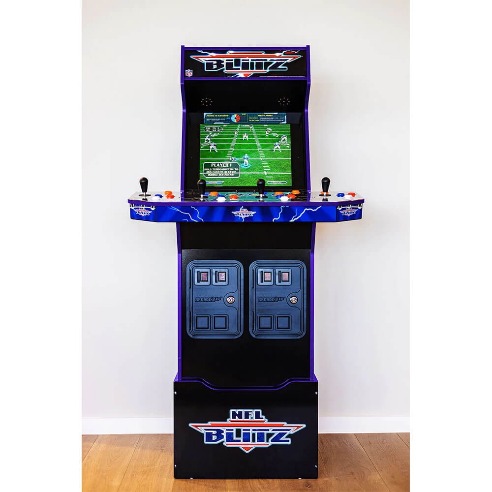 Arcade1Up – NFL BLITZ With Riser and Lit Marquee, Arcade Game Machine ...