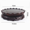 thumbnail image 2 of Pedestal Stand Solid Wood Base Lotus Buddha Statue Base Plant Pedestal Stand Flower Potted Bracket Shelf Potted Plant Display Stand Vase Display, 2 of 5