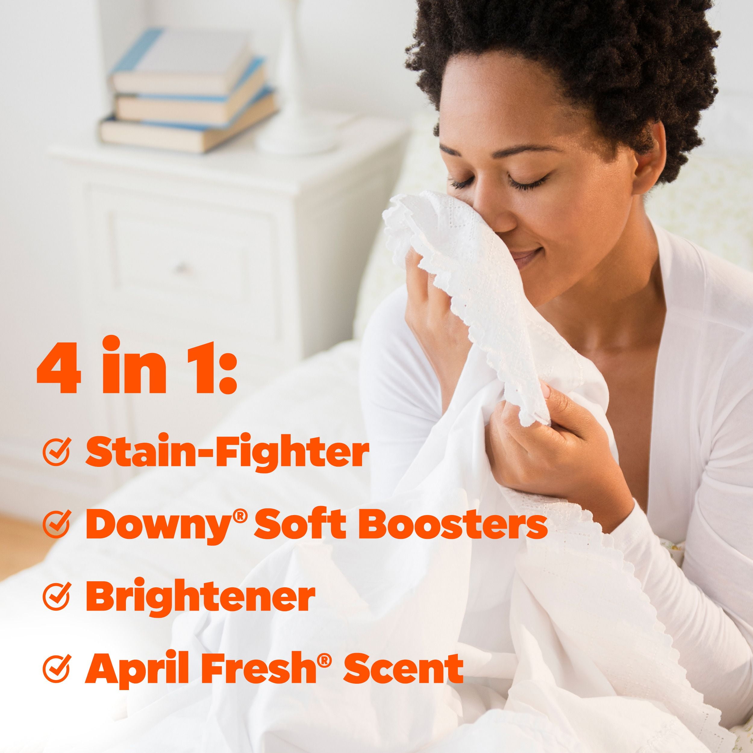 Tide Power PODs + Downy Laundry Detergent Pods, Soft Boosters + April Fresh, Detergent soap pacs for Laundry washing, HE compatible, 63 Count