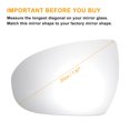 thumbnail image 3 of Unique Bargains Left Driver Side Rearview Mirror Glass Replacement Heated White Glass with Back Fit for Hyundai, 3 of 6