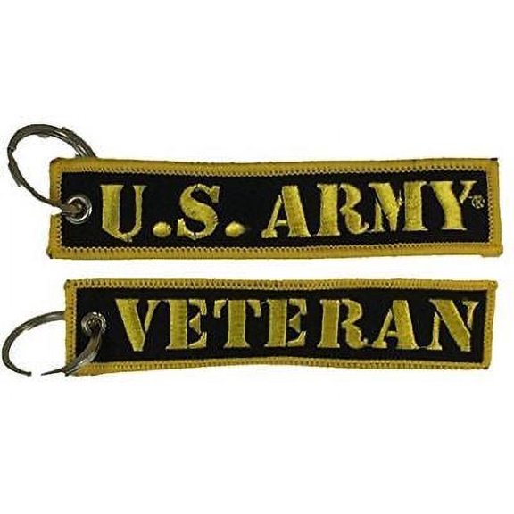 US ARMY VETERAN KEYCHAIN SOLDIER FOR LIFE VET RETIRED HOOAH