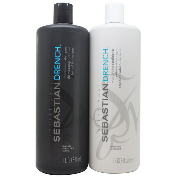 Sebastian Drench Shampoo Conditioner 1000 ml / 33.8 oz. Duo Walmart.com