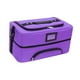 thumbnail image 2 of Bolsa de maquillaje de gran capacidad, organizador de esmaltes de uñas para mujeres maquilladoras. púrpura, 2 of 9
