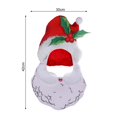 thumbnail image 2 of vnanda Classic Santa Hat Christmas Hat Soft Comfortable Adorable Santa Claus Snowman Shape Plush Hat for Christmas Party Decorations, 2 of 8