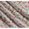 thumbnail image 3 of Soimoi Cotton Poplin Fabric Leaves,Rose & Peony Floral Decor Fabric Printed Yard 56 Inch Wide, 3 of 7