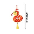 thumbnail image 3 of Exhoden Year Of The Snake 2025 Hanging Decoration,Snake Plush Ornaments Mascot For Chinese New Year,Hanging Snake Sponge Snake Birthday Party Decorations Snake Keychain Hanging Plush Toys, 3 of 5