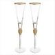 thumbnail image 1 of Juego de 2 Copas de Vino con Borde Dorado de Cristal, Elegantes Copas de Champán Decorativas de Tallo con Diamantes, Copas de Cóctel, Regalos B, 1 of 5