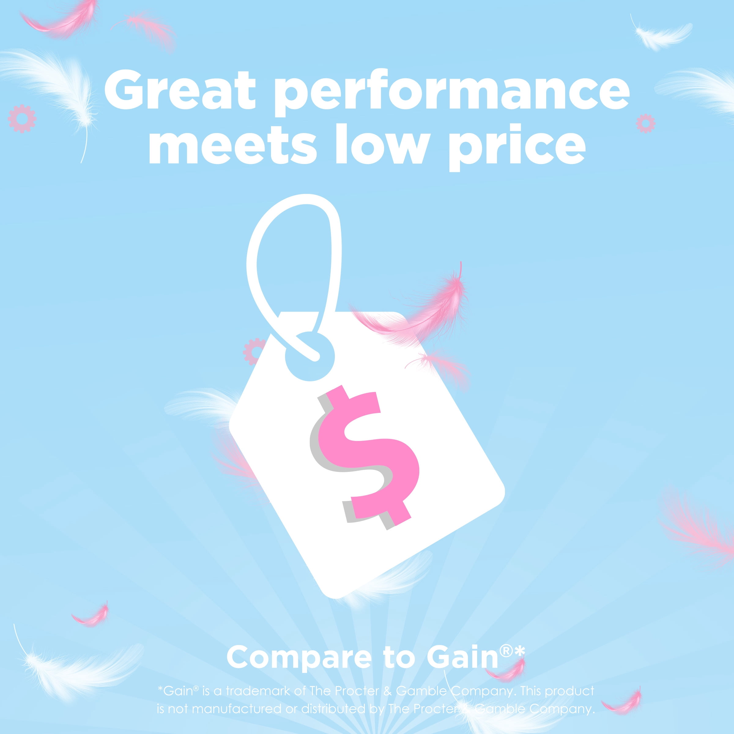 Great Value Gentle Soft Fabric Softener, Spring Showers, 44 fl oz, 60 Loads, Compare to the Softening of Downy®