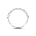 thumbnail image 4 of 14kt White Gold Womens Round Diamond Single Row Wedding Band 1/2 Cttw, 4 of 4