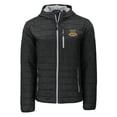 thumbnail image 2 of Men's-Cutter & Buck  Black North Carolina A&T Aggies Rainier Eco PrimaLoft Hooded Full-Zip Jacket, 2 of 3
