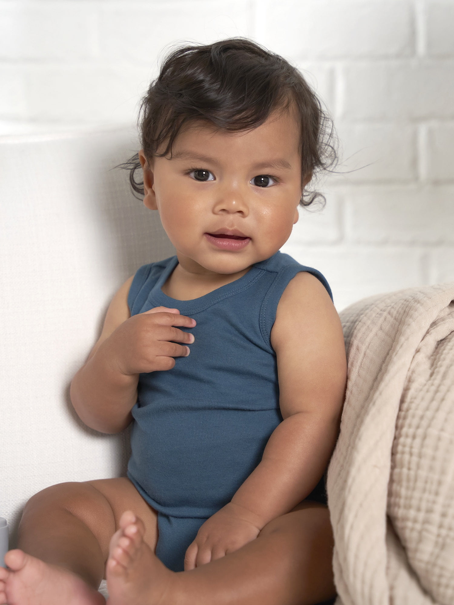 Gerber Baby Boys or Girls Casual Sleeveless Bodysuits, 5-Pack, Sizes 0/3 Months- 24 Months