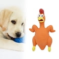 thumbnail image 1 of Juguete para perros Fernando chirriante de goma naranja, 1 of 8