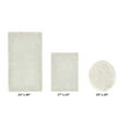 thumbnail image 2 of Better Trends 3 Piece Premium Bathroom Rug Set 100% Cotton Soft Tufted Bath Mat Water absorbent Reversible Bath Rug Perfect for Bathroom, Shower and Bathtub Use, Ivory - Edge Collection, 2 of 3