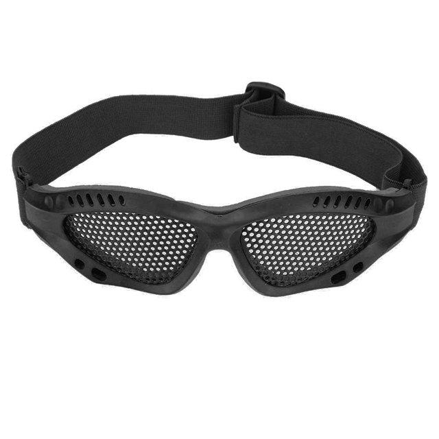Gafas de tiro correa ajustable agujeros pequeños protección para los ojos alambre de acero gafas de malla de fácil observación para juego CS ANGGREK Otros