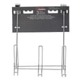 thumbnail image 6 of Home Basics 3 Dual Hook Over the Door Steel Organizing Rack, Chrome, 6 of 6