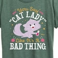 thumbnail image 3 of Disney Classics - Cats & Dogs - Cat Lady Like Its A Bad Thing - Women's Short Sleeve Graphic T-Shirt, 3 of 5