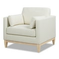 thumbnail image 4 of Jennifer Taylor Home Knox 36" Modern Farmhouse Arm Chair Flax White Linen, 4 of 12