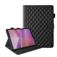 thumbnail image 3 of for Lenovo Tab One 8.7 inch/Tab K9 2025 TB-305FU Case, Rhombus Pattern Multiple Viewing Angles Stand Slim Folio Cover (Black), 3 of 6