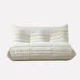 thumbnail image 4 of Indecor Home 51.5" Comfortable Lazy Sofa Togo Couch for Living Room Bedroom Loveseat Seater Floor Sofa White, 4 of 11