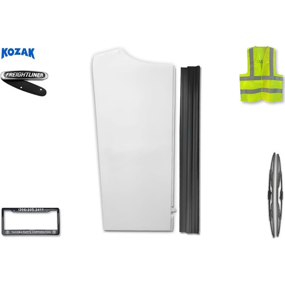 KOZAK Cab Cabin Upper Fairing with Extension, Left Driver Side for Freightliner Cascadia 2008-2016