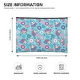 thumbnail image 3 of Cauagu Wls And Flowers for Tyvek Makeup Bag,Reusable Travel Cosmetic Bag Women Organizer Toiletry Bag Birthday,Gifts for Women Girlfriend Mom Teacher 6.5’’*8.9’’, 3 of 7