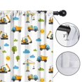 thumbnail image 4 of Blackout Kids Curtains,Cartoon Construction Vehicles Sun Clouds Childrens Insulated Curtains Set Of 2,Bedroom Essentials,Toddler Room Decor 42"x84", 4 of 5