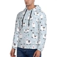 thumbnail image 2 of Hoodies for Men - Cartoon Cute Alpacas Cactus Long Sleeve Comfrt Men'S Fashion Hoodies & Sweatshirts, Sweatshirts for Men Hoodies Pullover Clothing Clothes with Pouch, 2 of 7