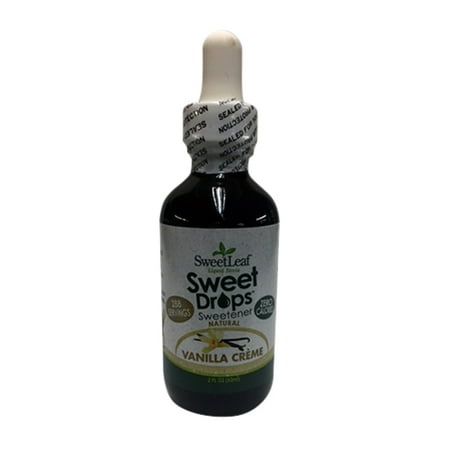 Natural Vanilla Creme - Wisdom Naturals Liquid Stevia Sweetleaf, Vanilla Creme - 2 Oz