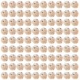 thumbnail image 1 of 100pcs Round Wood Bead DIY String Bead Accessory Laughing Face Wood Bead (22mm), 1 of 3