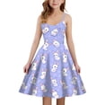 thumbnail image 3 of Teen Girl Dresses Easter Dress Crewneck Tank Tops Toddler Girl Summer Dresses Easter Dresses For Girls Size 13-14 Years, 3 of 5