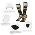 thumbnail image 3 of Rateoe Duck Bones Pattern Women’s Knee High Crew Socks,Trouser Socks Comfortable, Breathable, Moisture-Wicking and Soft, 3 of 6