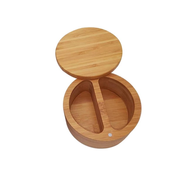 Advancent Caja redonda de condimentos de con tapa giratoria compartimentos Almacenamiento de condimentos de cocina para el hogar Organizadores de utensilios de cocina Advancent HA021315-00