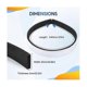 thumbnail image 4 of 2 Pack Soft Bumper Protect Robot And Furniture Fit For 671 675 500 600 700 800 Series (21inchx0.8in, 4 of 5