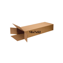 18x7x52 (275 lb strength) | SINGLE CARDBOARD BOX | SIDE LOADING | GUITAR BOX