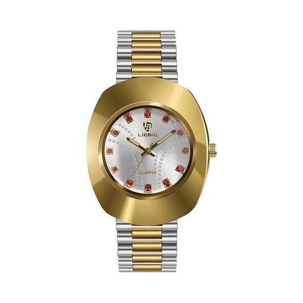 Reloj de moda creativo con diamantes para hombres y mujeres, correa de acero, reloj de pareja resistente al agua