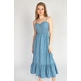 thumbnail image 2 of Ragstock Smocked Bodice Chambray Maxi Dress, 2 of 4
