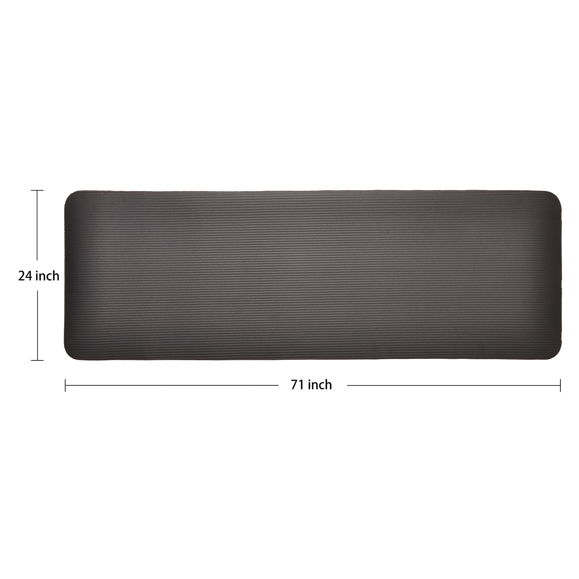 Tapis De Yoga Extra épais Simple Deluxe – 1/2 Pouce Avec Sangle – Vin Profond