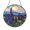 Acrylic 3.5 Inch, variant on Lupine Floral Window Hanging – Stained Glass Style Art