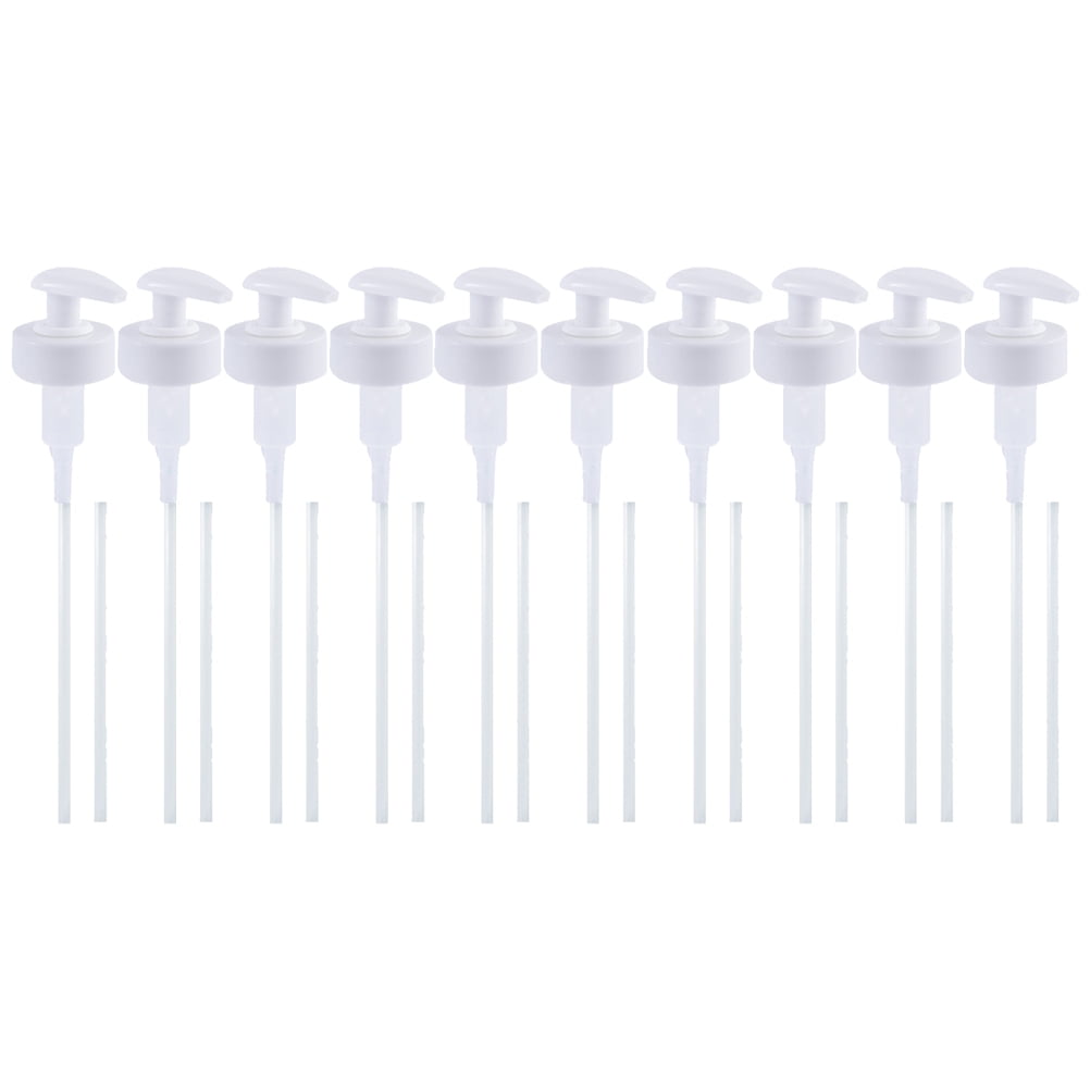 10 Sets of Squeeze Pumps for Oyster Sauce Bottle Plastic Nozzle