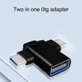 thumbnail image 1 of 2-in-1 Type-C Micro USB OTG Adapter Data Transmission Converter for Tablet Phone Laptop, 1 of 8